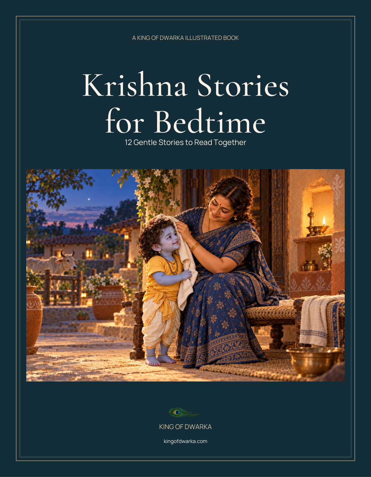 Krishna Stories for Bedtime, complete book cover